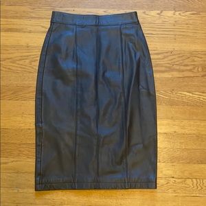Cayenne Leather pencil skirt size 3/4